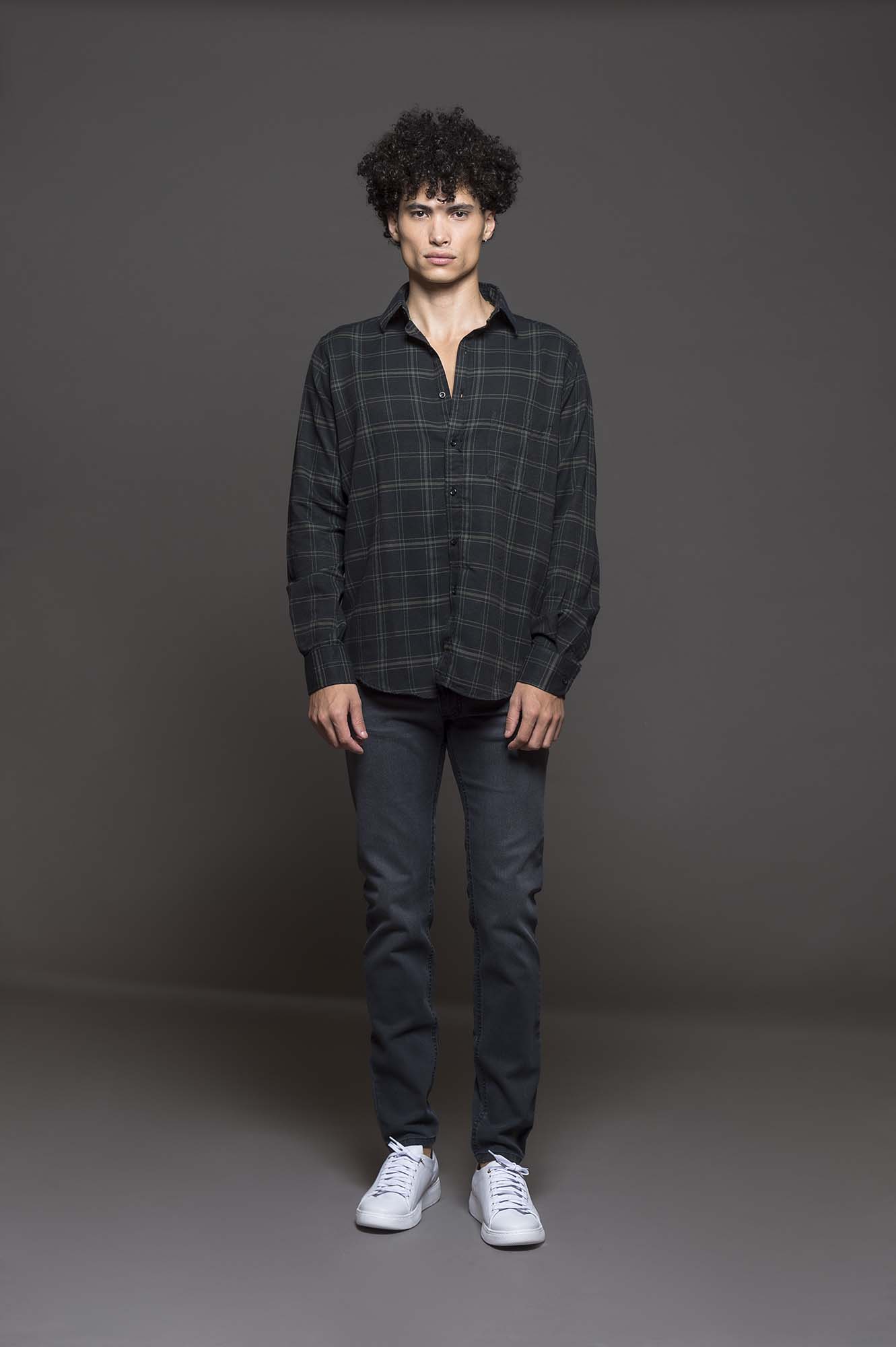 6604VIYMLNE - CAMISA RANDALL LEÑSP NEGRO